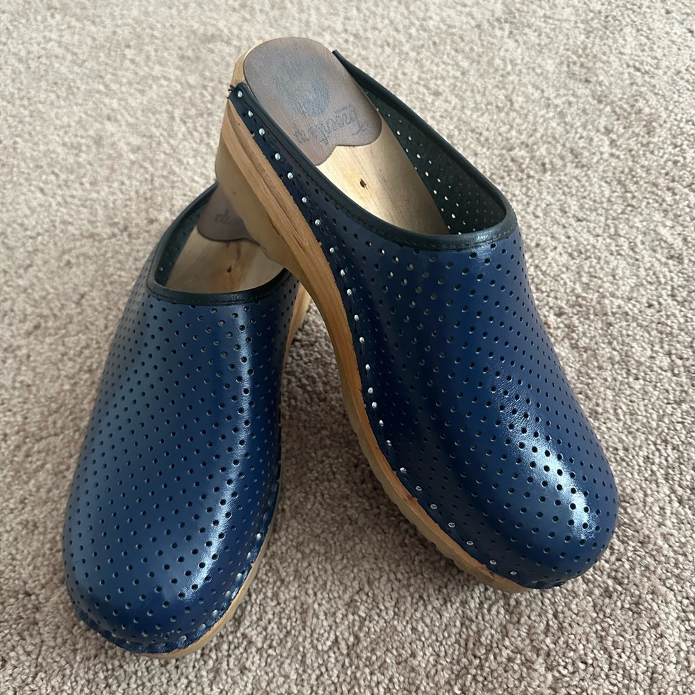 Troentorp Navy Jackson Clogs - Size 41